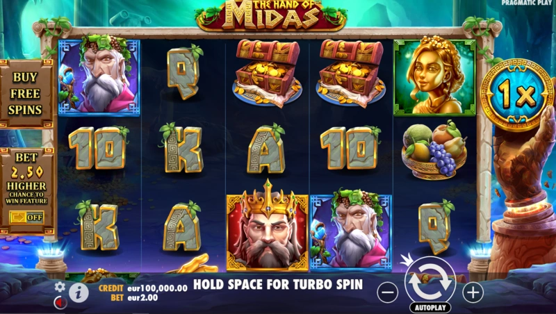 The Hand of Midas slot theme